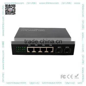 Multi-ports Gigabit Ethernet Media Converter 1000M Fiber Switch With 2 SFP Ports thumbnail-2