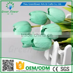 2016 Wholesale Multicolor 20" Real Touch Latex PU Artificial Flowers for Home Wedding Bridal Decoration thumbnail-4