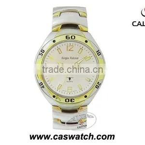 Fashion Mosaic Gold in Case and Band Unique Design for Men Watch thumbnail-1