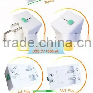 Multi-Nation Travel Adapter With USB Charger thumbnail-5