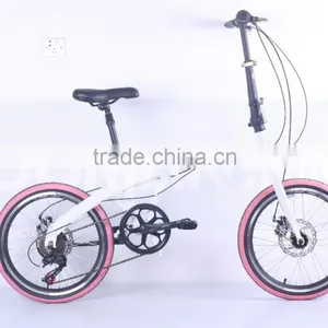 China New Design Popular 7 Speed Lightweight Cheap Folding Bikes thumbnail-1