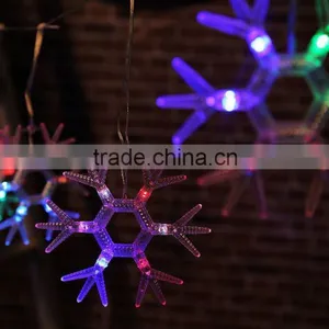 Xmas 60LED for 6pieces Snowflake Curtain Light thumbnail-1