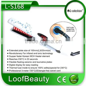 Top Quality Best Price Hot Selling Hair Straightener Hair Flat Iron With Infrared & Negative Iron Function thumbnail-1