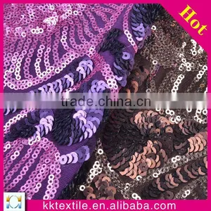 Wholesale New Fashion Sequin Embroidery Design With Polyester Mesh Fabric thumbnail-1