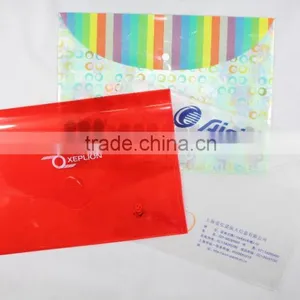Custom Presentation Envelope Size A4 PP PVC Button Plastic Document Bag pp File Folder Plastic Folder thumbnail-1