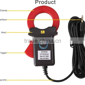 ETCR 040 High Sensitivity Clamp AC Current Probe(10Hz~100Khz) Electrical Instrument thumbnail-1
