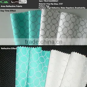 Egg Pattern Reflective Printing Reflective Fabric Polyester Pongee Run Jacket thumbnail-4