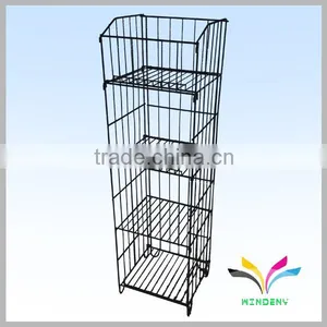High Quality Factory Customize Wire Metal 4 Tiers Mineral Water Rack thumbnail-1