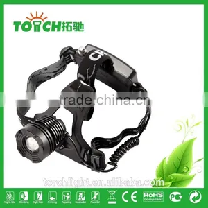 Bicycle Headlamp Rechargeable Super Bright 2000 Lumens Bike Riding Head Lamp XML T6 LED Head Lights for Camping thumbnail-1