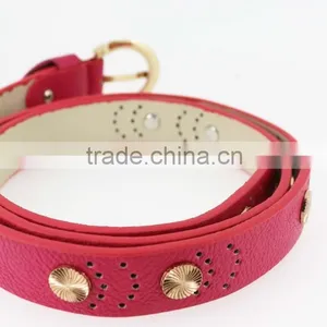 2015 Women's Fashion pu Studded Beads Belt for Jeans With Metal Beads in Yiwu thumbnail-6