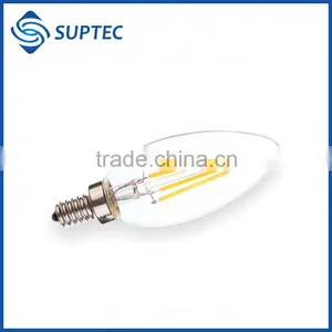 FREE SAMPLE China E26 E27 B22 E12 E14 Dimmable LED Filament Bulb C35 LED Candle Light 2W 4W 6W 120V 230V 12V 24V Supplier's Choice thumbnail-1