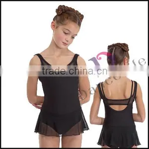 C2155 Black Girls Mesh Skirt Dance Dress Ballet Costume thumbnail-1