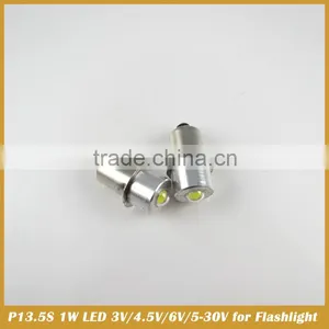 P13.5S 1W LED Torch Globe Bulb 3V/4.5V/6V/5-30V thumbnail-4