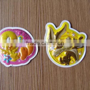 3D Cartoon Bubble Stickers for Kids New Design Bubble Sticker Tattoo Bubble Gum /3D Promotional Kids Cartoon Bubble Sticker thumbnail-1
