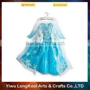 2016 New Coming Hot Sale Cosplay Frozen Elsa Princess Dress Fancy Girls Dress thumbnail-5