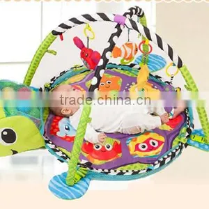 Cute Turtle Waterproof Soft Animal Plush Baby Play Mat thumbnail-1