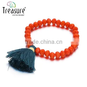 Fashion Jewelry Vintage Ethnic Wholesale DIY Fashion Crystal Charms Glass Bead Bracelet thumbnail-2