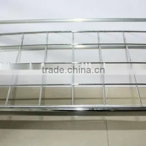 Supermarket Metal Slatwall Mesh Display Shelf thumbnail-3