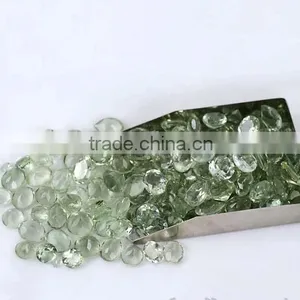 AAA High Quality Green Amethyst Loose Oval Faceted Gemstone thumbnail-2