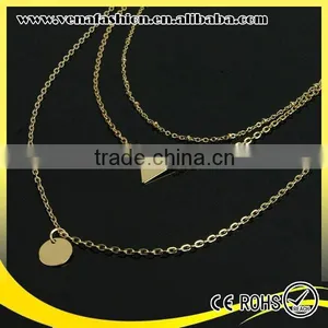 Gold Teenage Jewelry Fashion Alloy Necklaces Jewelries thumbnail-4