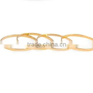 Women Gold Plated Rings Above Knuckle Midi Ring thumbnail-4
