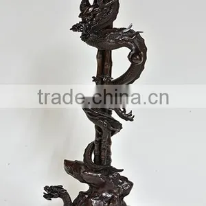 Beautiful and Luxury Dragon and Bamboo Design Vase,incenseburner,and Religious Candle Holder Set Made in Japan With Long-lasting thumbnail-4
