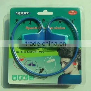 High Quality Fashion Mp3 Player 8gb Sport Mp3 Headphone / Headset With fm Radio thumbnail-1
