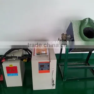 100kg Mini Medium Frequency Melting Induction Copper Furnace thumbnail-1