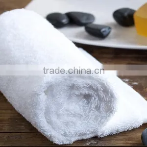Pure White 16s Terry Soft Plain Woven Style Wholesale Hotel Bath Towel thumbnail-5