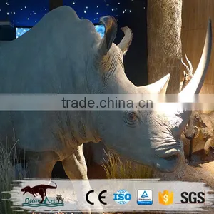 Indoor Animal Statue Fiberglass Hippo thumbnail-1