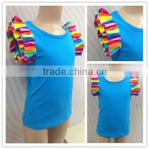 Baby Clothing Manufacturer Wholesale Blank t Shirts Ruffle Shirts Toddler thumbnail-1