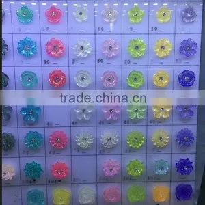 2016 YIWU Wholesale IN STOCK BULK Mix Color Mobil Phone Flower Sticker Resin DIY Flower Cabochons Quality Choice thumbnail-3