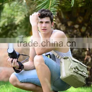 Caden Canvas Functional Camera Large Shoulder Bag thumbnail-6