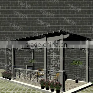Outdoor Steel Party Tent Canopy Garden Oasis Bay Window Gazebo thumbnail-1