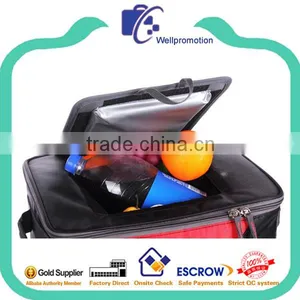Polyester Fabric Insulated Cooler Bag on Wheels thumbnail-5