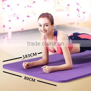 NBR 0.6" Etra Thick 7232" High Density Durable Close-foam Tech Eercise Yoga Mat With Carry Strap Best Quality in Class thumbnail-1