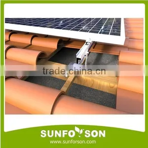 Aluminum Roof Tile Solar Mount System/roof Hooks thumbnail-1