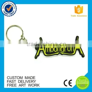 High Quality Cheap Rubber Pvc Souvenir Logo Keychain thumbnail-5