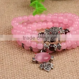 Austrian Rose Crystal Bracelet Make Hipanema Crystal Bracelet thumbnail-2