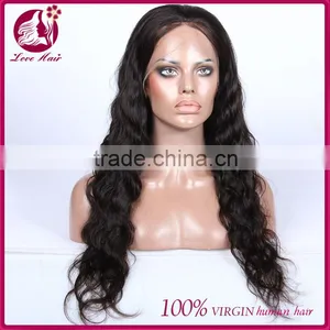 Body Wave Wigs 100% Unprocessed European Straight Human Hair Lace Front Wig For Black Women Full Lace Human Hair Wig With Bangs thumbnail-2