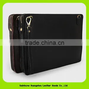 15061 Zipper Around Clutch Leather Tablet Holder for 10' Inch Ipad thumbnail-1