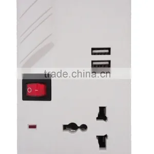 6 Way Individual Switch Electrical Extension Socket With 2 USB Ports thumbnail-2