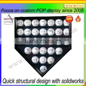 Custom Wall Mounted Baseball Display Case thumbnail-1