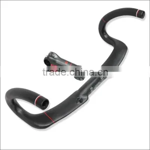 2016 Xinshun Mountain Bikes Carbon Handlebar Mtb Road Bike Accessories Bicycle Parts Grips With Stem BH2120 thumbnail-3