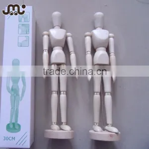 2016 New Unfinished 12" Wooden Drawing Manikin thumbnail-1