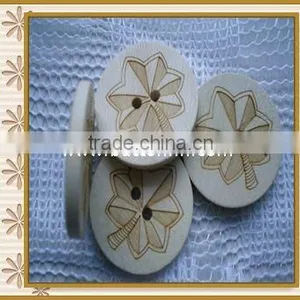 Factory Wholesale Diy Wooden Button thumbnail-1