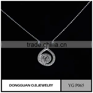 Latest Wholesale Costume Jewelry Silver Pearl Pendant Jewellery Necklace thumbnail-5