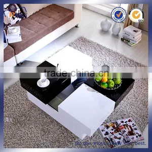 MDF High Gloss Extended Coffee Table/Tea Table thumbnail-3