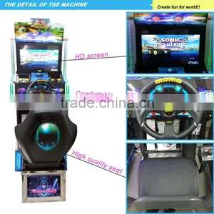Coin Operated Arcade Machine Funny 3D Outrun 32LCD Simulator Arcade Racing Car Game Machine Play Free Car Games thumbnail-3