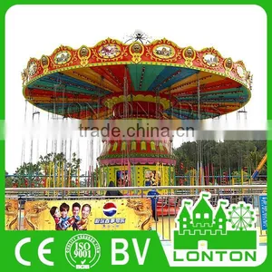 Thrill Outdoor Sky Chair Game Fairground Rides Electric Swing Carousel Chair For Sale thumbnail-3